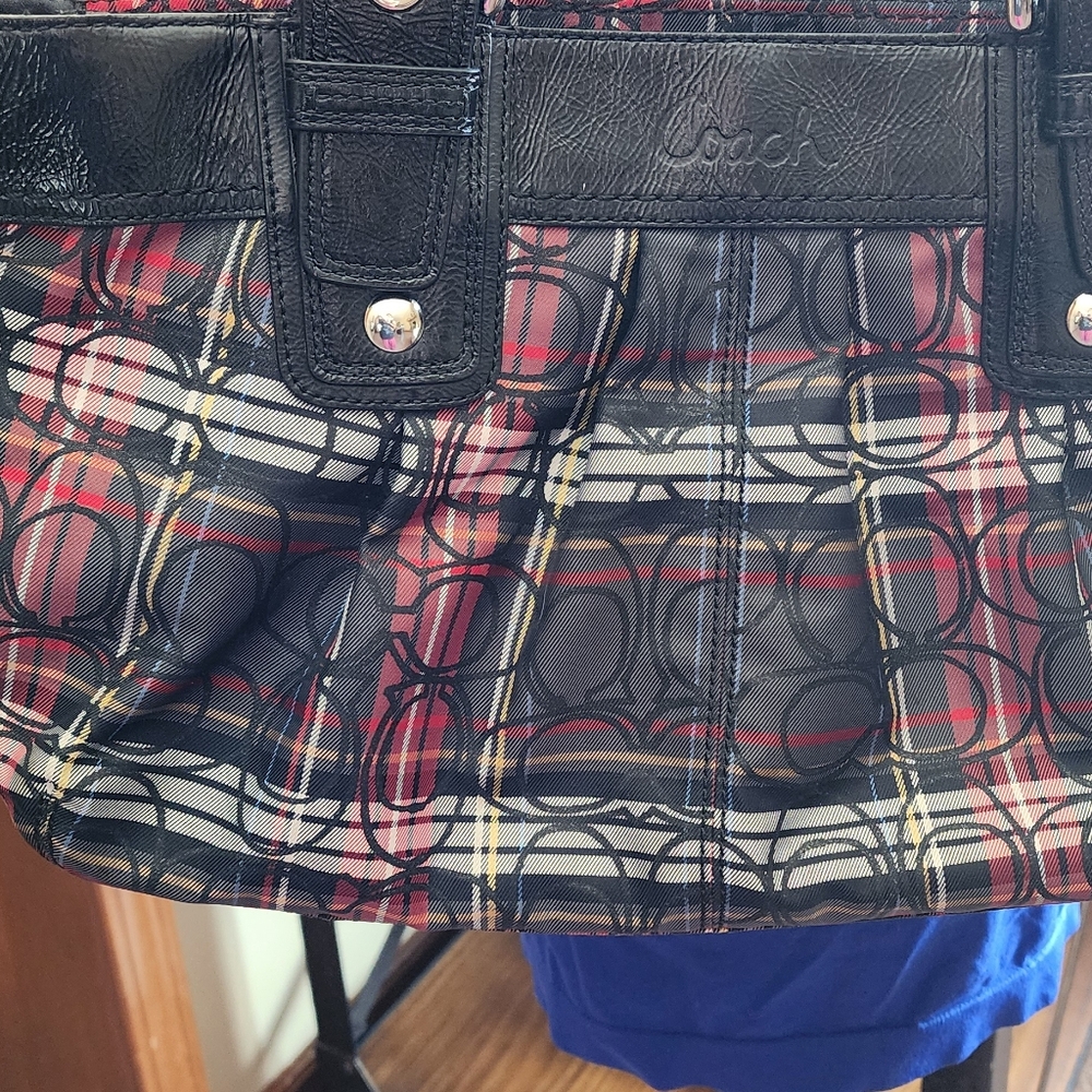 Vintage Coach Poppy Soho Tartan Glitter Plaid Bag - Picture 3 of 16